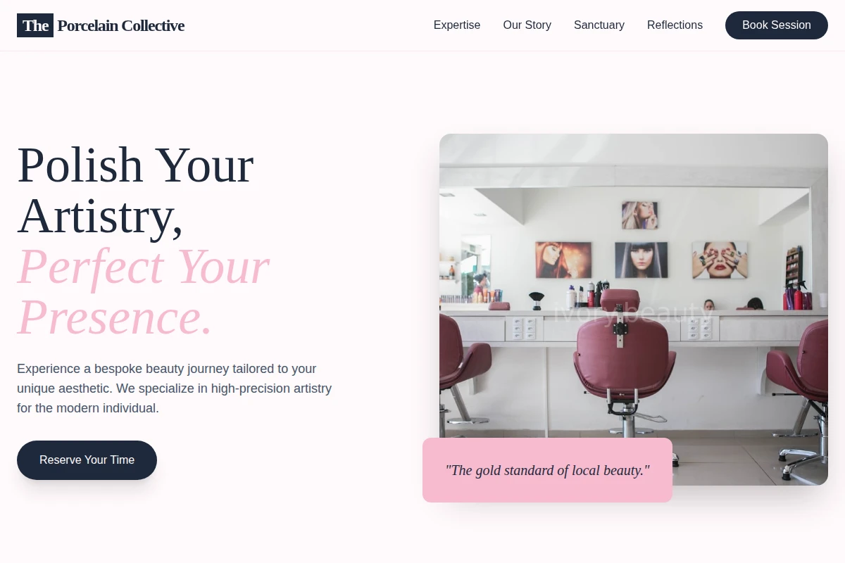 Minimal Beauty Salon